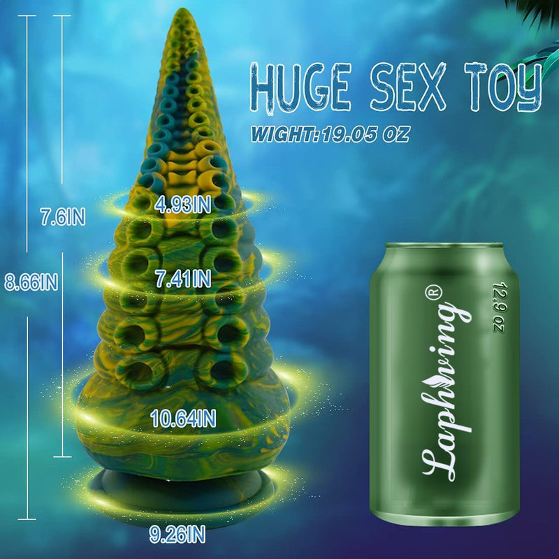 Fantasy Dildo Huge Dildo- Tentacle-Green - Lusty Time