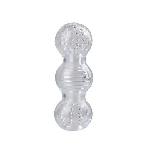 5.7-Inch Transprent 3 Chambers Male Masturbator - Lusty Time