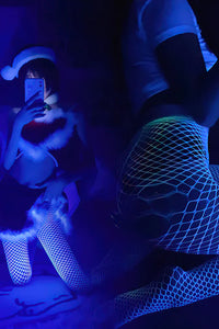 Luminous Glow in the Dark Fishnet Tights - Lusty Time