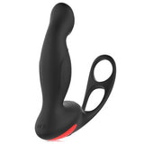 S-HANDE Remote Control Male Prostate Vibe Anal Plug With Penis Ring - Lusty Time