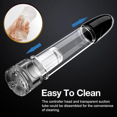 2 In 1 Vagina Sucking Electric Penis Enhancement Pump Male Masturbation Cup - Lusty Time