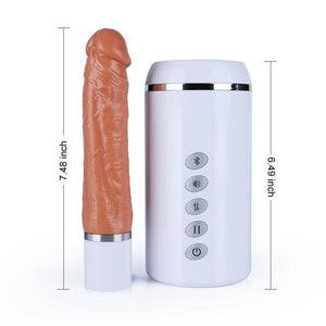OMYSKY 11.4-Inch 6-Frequency 3-Speed Telescoping Voice Dildo - Lusty Time