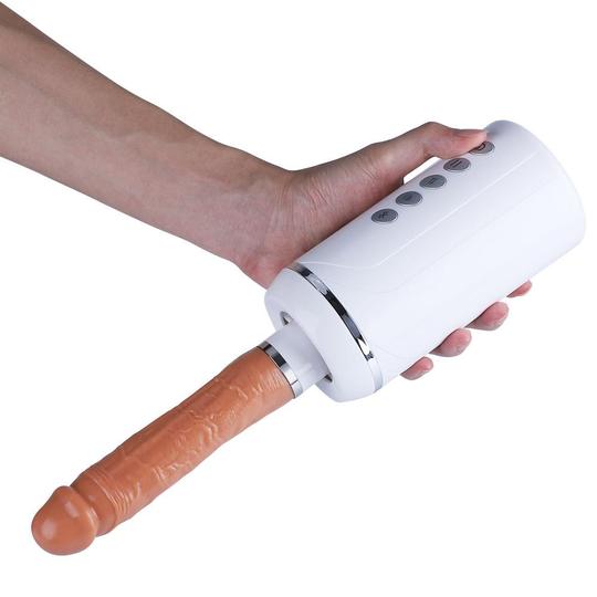 OMYSKY 11.4-Inch 6-Frequency 3-Speed Telescoping Voice Dildo - Lusty Time