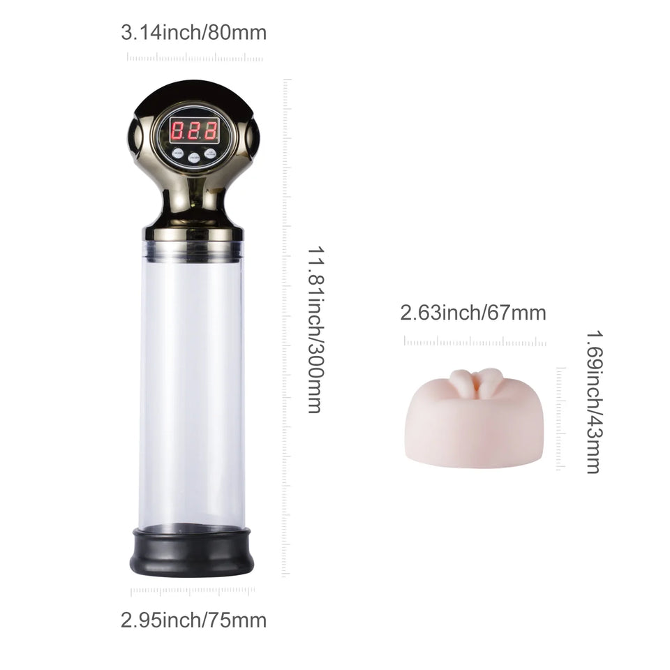 Pipe - Male Masturbation Cup Penis Enlargement Pump - Lusty Time