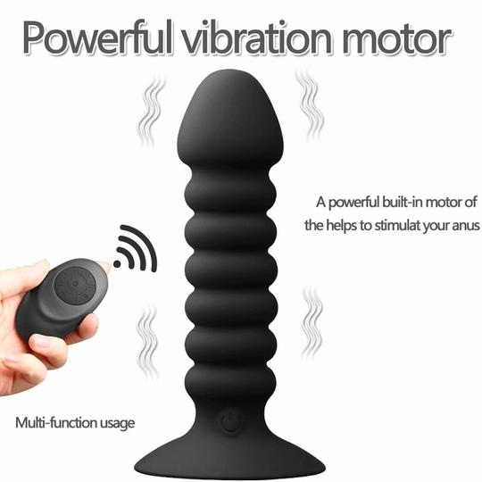 Remote Control Anal Buttplug Vibrator - Lusty Time