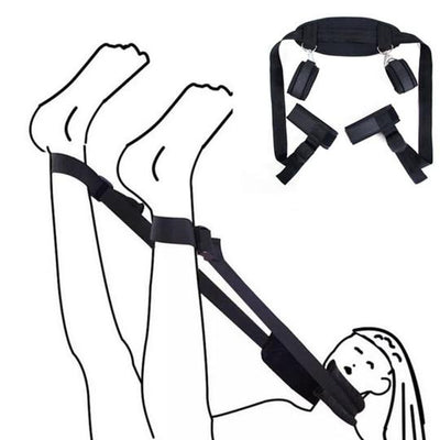 Tied Bed Bondage Hand Cuffs & Ankle Cuffs For Couples Sexy Game - Lusty Time