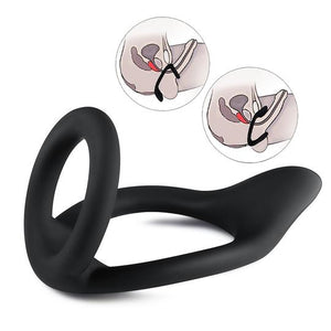 Ejaculation Lock Silicone Penis Ring - Lusty Time