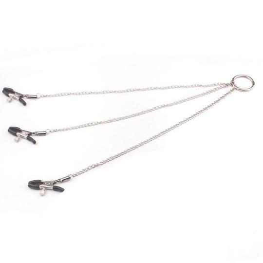 Nipple Clamps Vagina Clitoris Stimulator Chain - Lusty Time