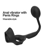 3 In 1 Vibrating Prostate Massager With Cock Ring - Lusty Time