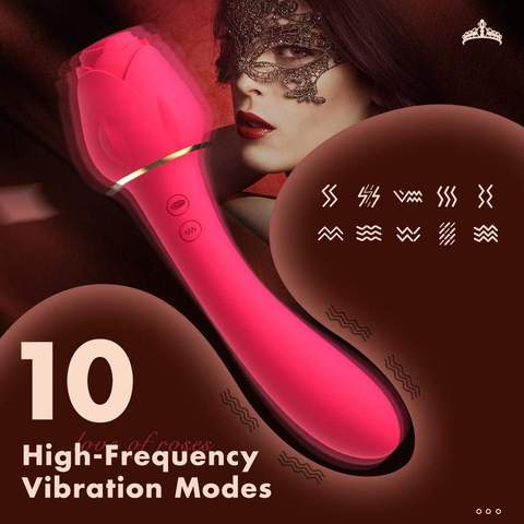 Rose Queen Clitoral Sucking & G Spot Vibrator - Lusty Time