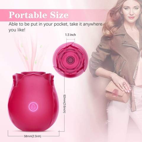 ROSE Vibrator Rose Toy Clit Sucker - Lusty Time