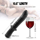 Vibrating Vaginal & Anal Dildo with Handle - Lusty Time