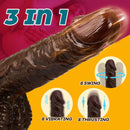 JOI 9 Vibrating 3 Telescoping Swing Realistic Dildo Vibrator 8.86 INCH - Lusty Time